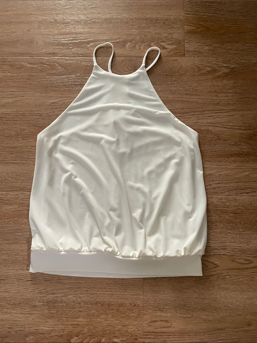 Express White High-Neck Camisole